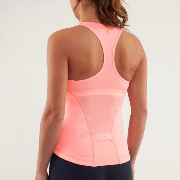 Lululemon Cardio Kick Tank Coral Size 10 - Picture 1 of 9